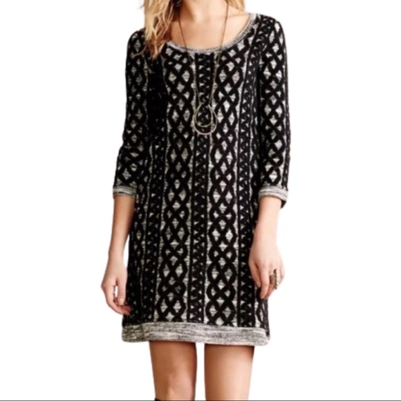 ⚡️FLASH SALE⚡️ Moth Anthropologie Sweater Stitched Tunic Dress - Picture 2 of 7